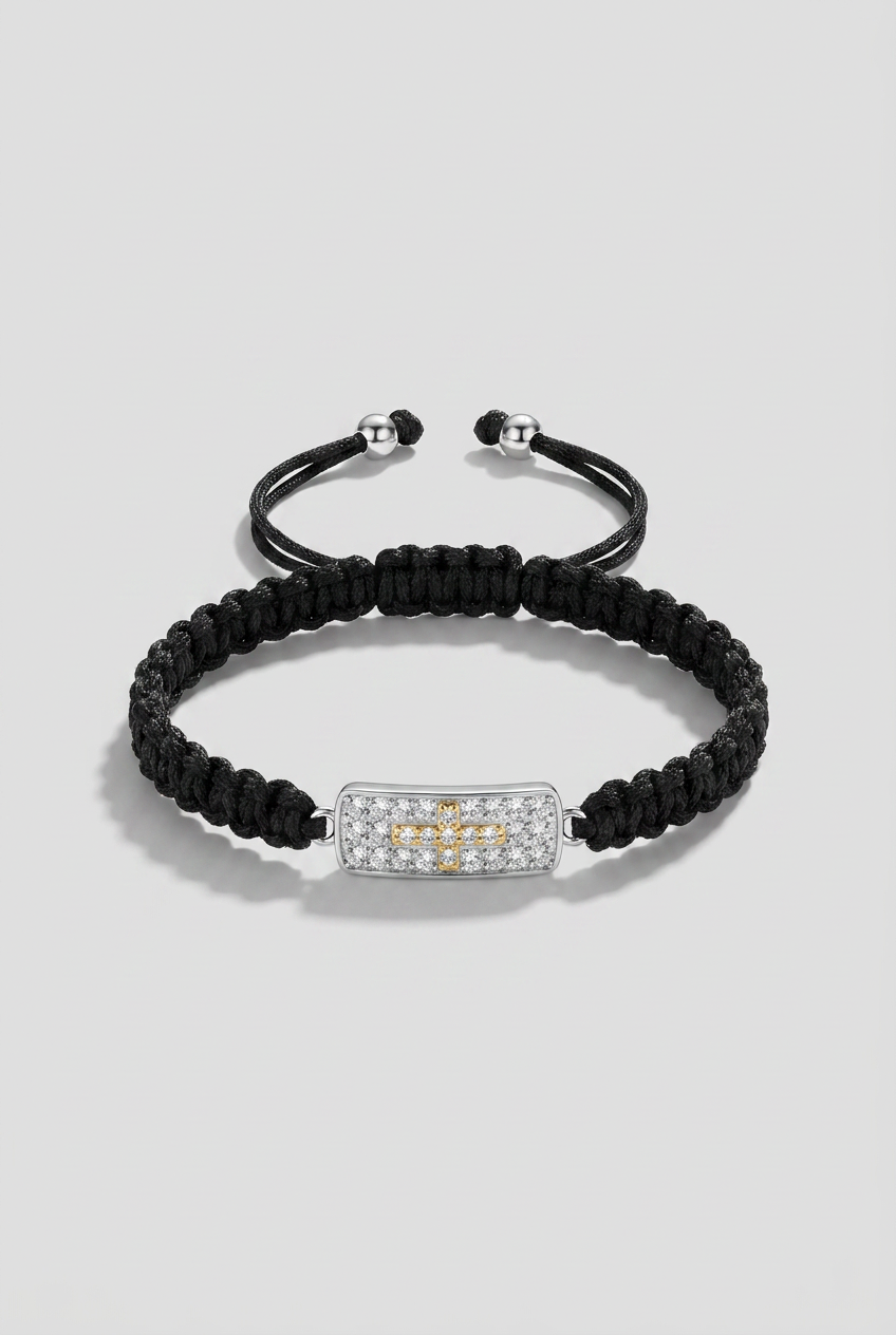 Sacred Cross Bracelet on light background